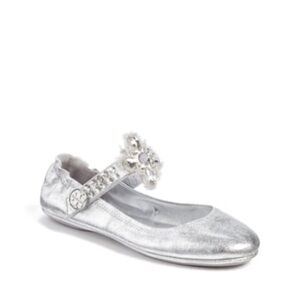 Ballet Tory Burch Minnie Two-Way Embellished Flats 8.5 NWT